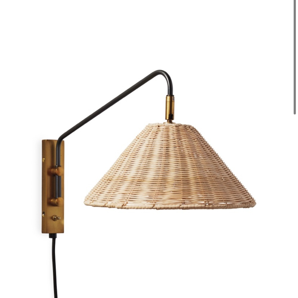 Serena and Lily Flynn Wicker Sconce shade